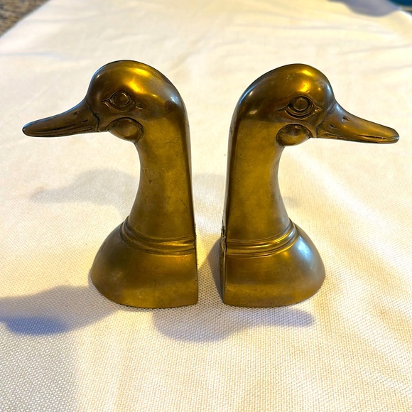 Other - Brass duck book ends